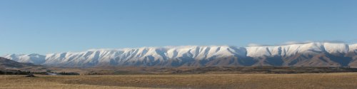 Hawkdun Mountains from St Bathans Loop Road